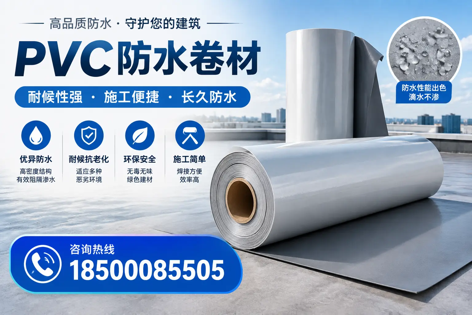 pvc防水卷材在嘉峪关的行业应用前景分析